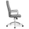 Officesource Ridge Collection Executive High Back Task Chair w/Chrome Frame and Ribbed Back 05RG2QHAVGR - alternate 4